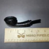 Jared Coles Sandblasted Long Shank Rhodesian Handmade Briar Pipe, New - Image 9