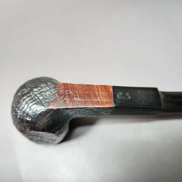 Dunhill 1969 Shell Briar 6EK Sandblasted Panel Estate Briar Pipe, English Estates - Image 9