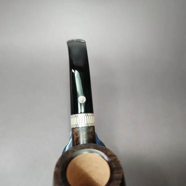 Barling Admiral Ye Olde Wood Bent Billiard Estate Briar Pipe, Unsmoked, 9mm - Image 9