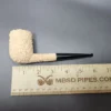 Pipe Tristan Natural Granite Rusticated Dublin Handmade Briar Pipe, New - Image 9