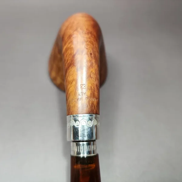 Viprati Smooth Dublin w/ Silver Mount Estate Briar Pipe, Italian Estates - Image 9