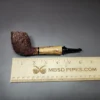 Kevin Arthur Rusticated Cutty w/ Zebrawood Estate Briar Pipe, American Estates - Image 9