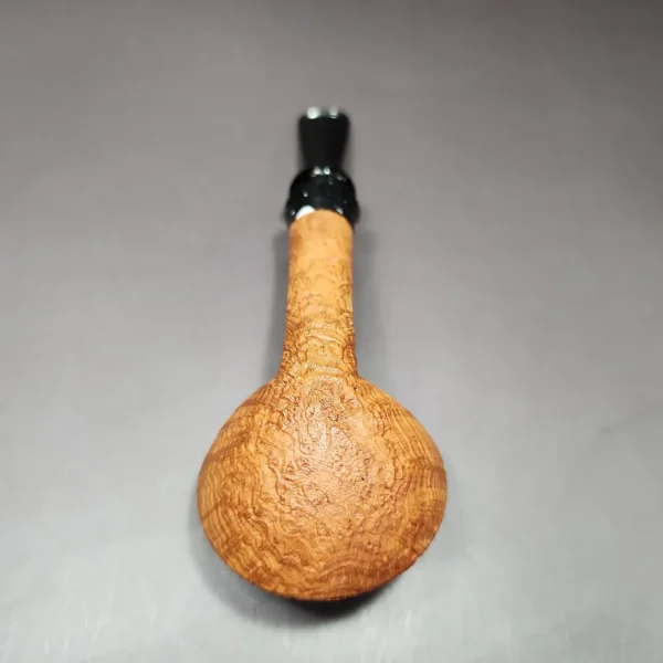 Pipe Tristan Sandblasted Squat Rhodesian Handmade Briar Pipe, New - Image 9