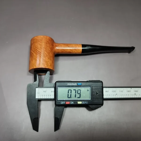 Michel Smooth Poker Sitter Estate Briar Pipe, Unsmoked - Image 9