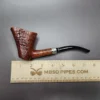 Viprati Extra Magnum Sandblasted Dublin Sitter Estate Briar Pipe, Italian Estates - Image 9