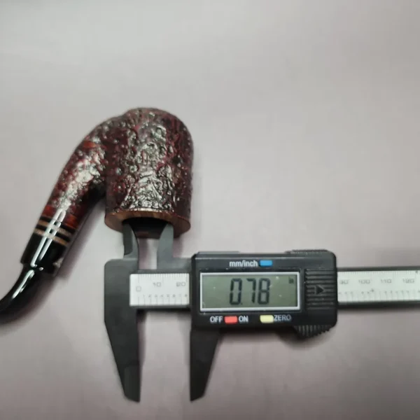 Viprati Sandblasted Oom Paul Estate Briar Pipe, Italian Estates - Image 9