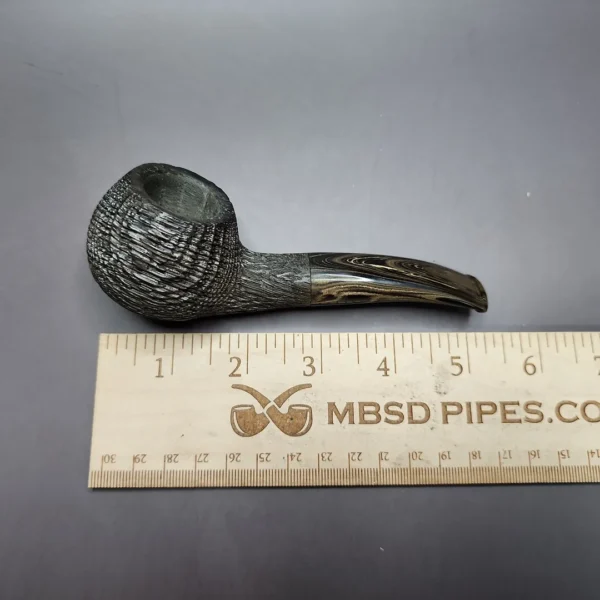 Zack Hamrick Sandblasted Morta Author Estate Pipe, Unsmoked - Image 9