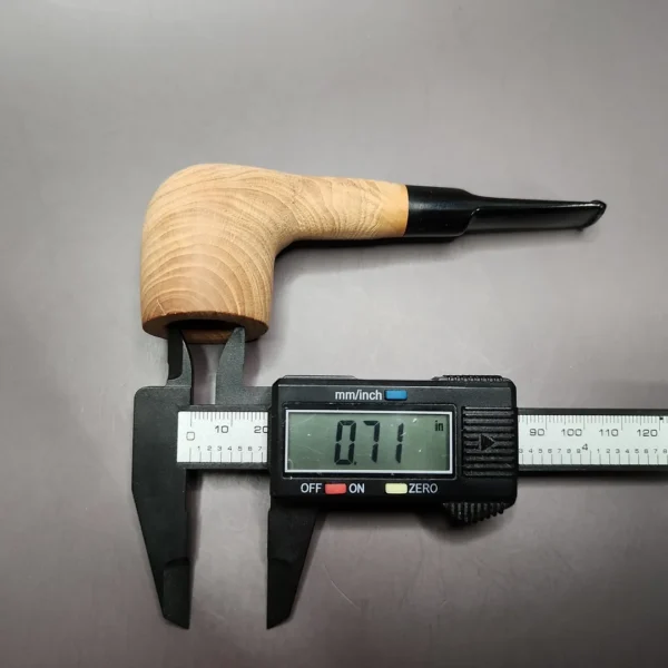 Morgan Bones Sandblasted Billiard Briar Pipe, New - Image 9