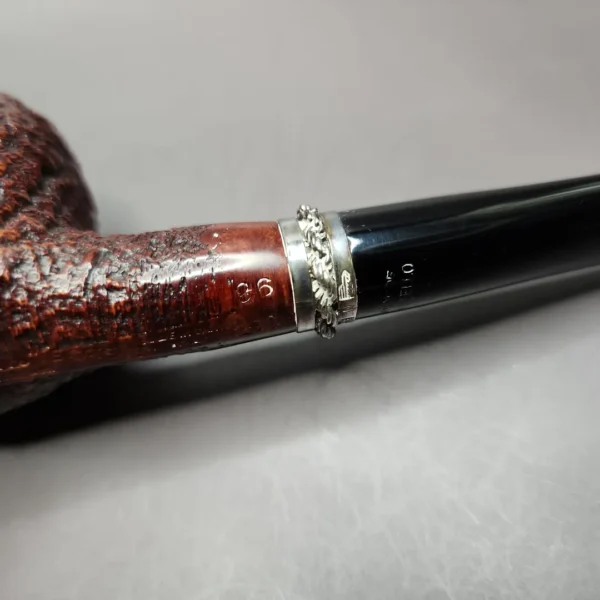 Castello Le Catene Old Antiquari 86/250 Sandblasted Apple Estate Briar Pipe, Unsmoked - Image 9