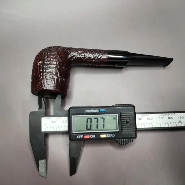 Ashton 1989 Pebble Grain XX Sandblasted Billiard Estate Briar Pipe, English Estates - Image 9
