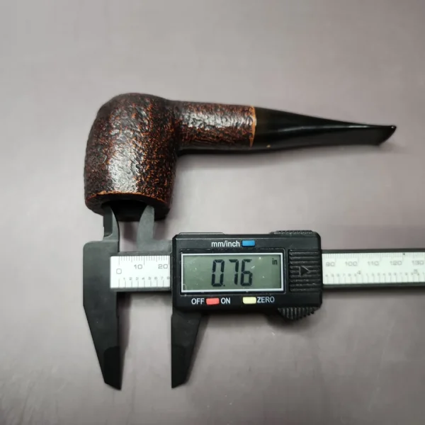 Savinelli Punto Oro 101 Sandblasted Billiard Estate Briar Pipe, Italian Estates - Image 10