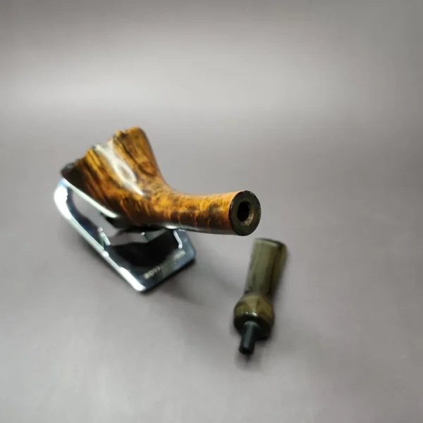 Bennie Joe Smooth Horn Handmade Briar Pipe, New - Image 10