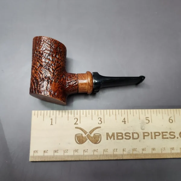Ser Jacopo Delecta B S2 Sandblasted Poker Estate Briar Pipe, Italian Estates - Image 10