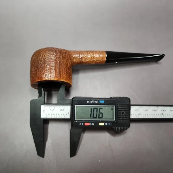 Dunhill 1973 Tanshell ODA Sandblasted Pot Estate Briar Pipe, English Estates - Image 10