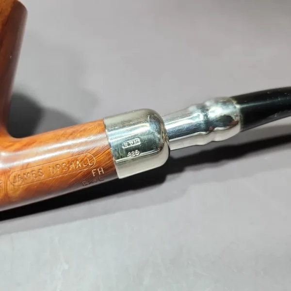James Upshall P Grade XL Dublin w/ Silver Spigot Estate Briar Pipe, Unsmoked - Image 10