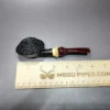 Pipe Tristan Granite Swedish Bulldog w/ Bamboo Handmade Briar Pipe, New - Image 10