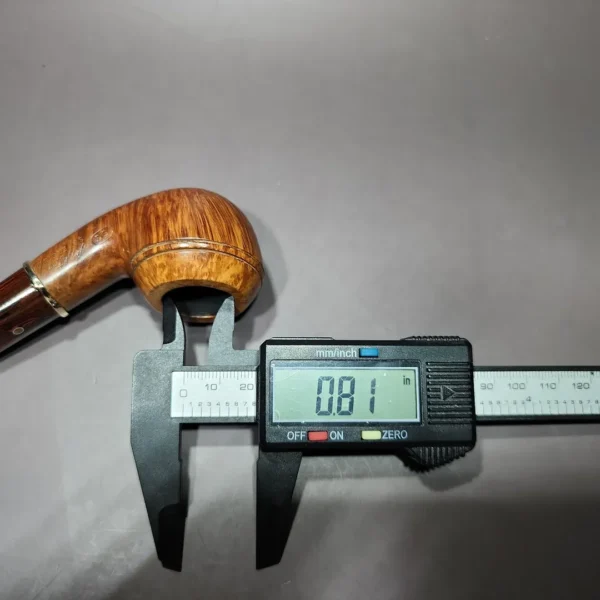 Ashton 1992 Sovereign Straight Grain 3 Rhodesian w/ Gold Estate Briar Pipe, English Estates - Image 10