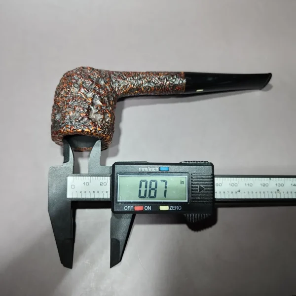 Castello 1950s Sea Rock 15A Rusticated Billiard Estate Briar Pipe, Italian Estates - Image 10