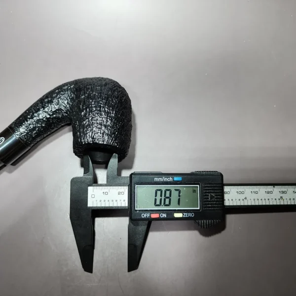 GBD Baronet Sandblasted Bent Billiard Estate Briar Pipe, Unsmoked - Image 10