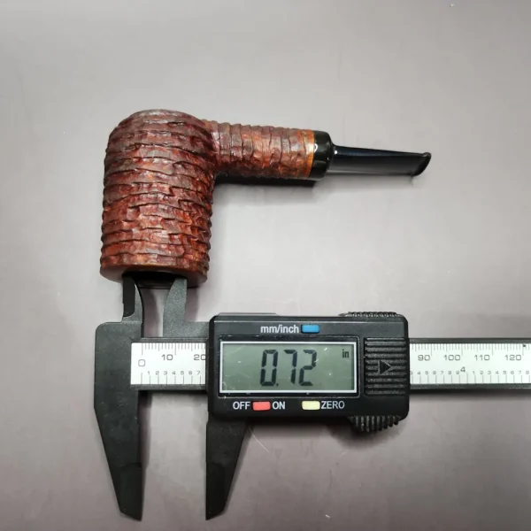 Bennie Joe Rusticated Nosewarmer Stack Handmade Briar Pipe, New - Image 10