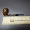 Emiliano Smooth Elf w/ Bamboo Handmade Briar Pipe, New - Image 10