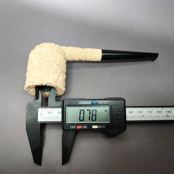 Pipe Tristan Natural Granite Rusticated Dublin Handmade Briar Pipe, New - Image 10