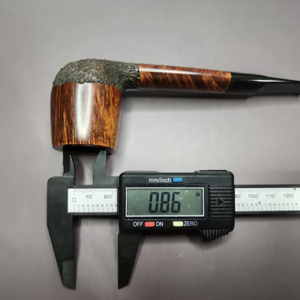 WO Larsen Partially Rusticated Lumberman Estate Briar Pipe, Danish Estates - Image 10