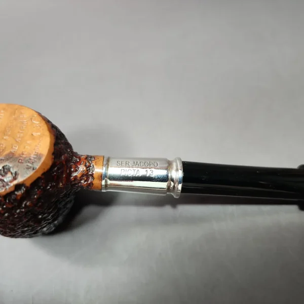 Ser Jacopo Picta Van Gogh 13 Rusticated Poker Estate Briar Pipe, Italian Estates - Image 10