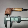 Kevin Arthur Rusticated Cutty w/ Zebrawood Estate Briar Pipe, American Estates - Image 10
