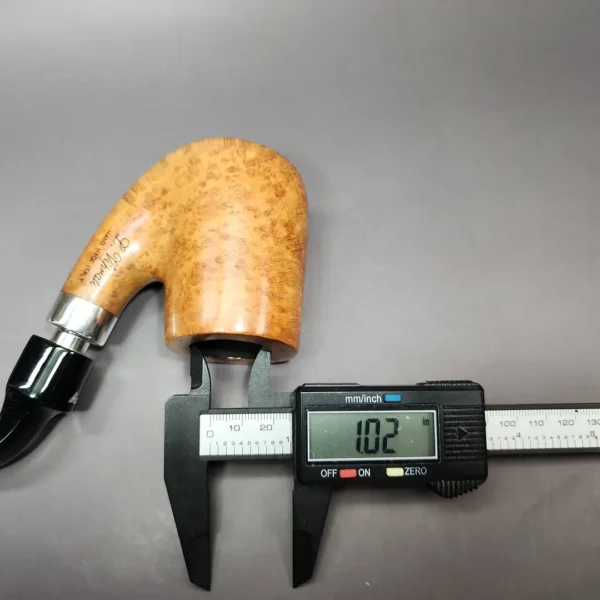 Viprati Extra 4 Clover XL Smooth Oom Paul Estate Briar Pipe, Italian Estates - Image 10