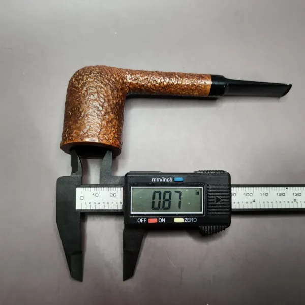 Radice Rind Rusticated Stack Billiard Estate Briar Pipe, Italian Estates - Image 10