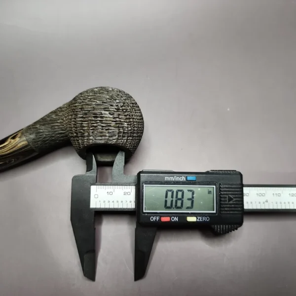 Zack Hamrick Sandblasted Morta Author Estate Pipe, Unsmoked - Image 10