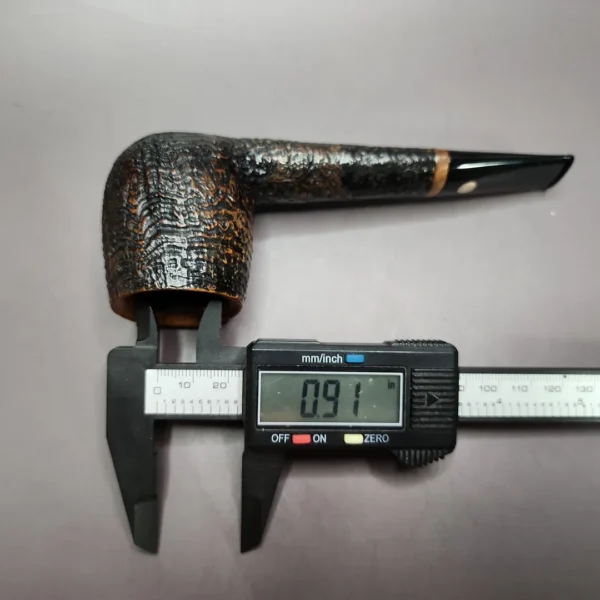 Mastro de Paja 1B Sandblasted Canadian Estate Briar Pipe, Italian Estates - Image 10