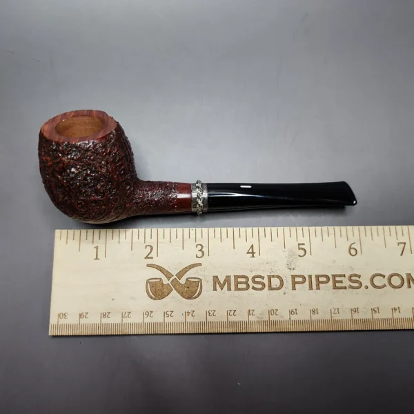 Castello Le Catene Old Antiquari 86/250 Sandblasted Apple Estate Briar Pipe, Unsmoked - Image 10