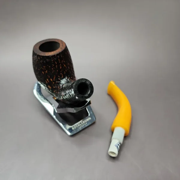 Rattray's Six Friends 20 Rusticated Bent Billiard Estate Briar Pipe, Unsmoked, 9mm - Image 10