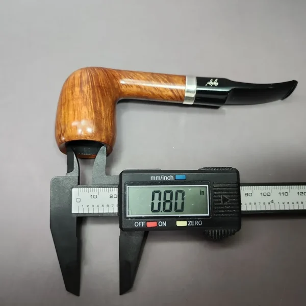 Gigi Fiamma Smooth Pear Estate Briar Pipe Unsmoked, 9mm - Image 11