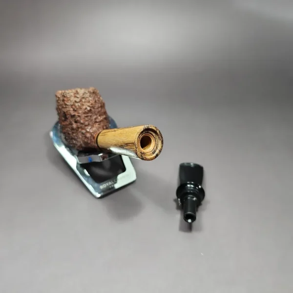 Kevin Arthur Rusticated Cutty w/ Zebrawood Estate Briar Pipe, American Estates - Image 11