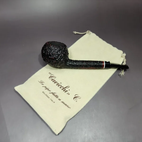 Cavicchi C Rusticated Tomato Estate Briar Pipe, Italian Estates - Image 11
