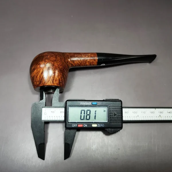 James Upshall P Grade Grp 4 Smooth Apple Estate Briar Pipe, Unsmoked - Image 11