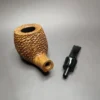 Viprati Naturale Extra Giant Rusticated Pot Estate Briar Pipe, Italian Estates - Image 11