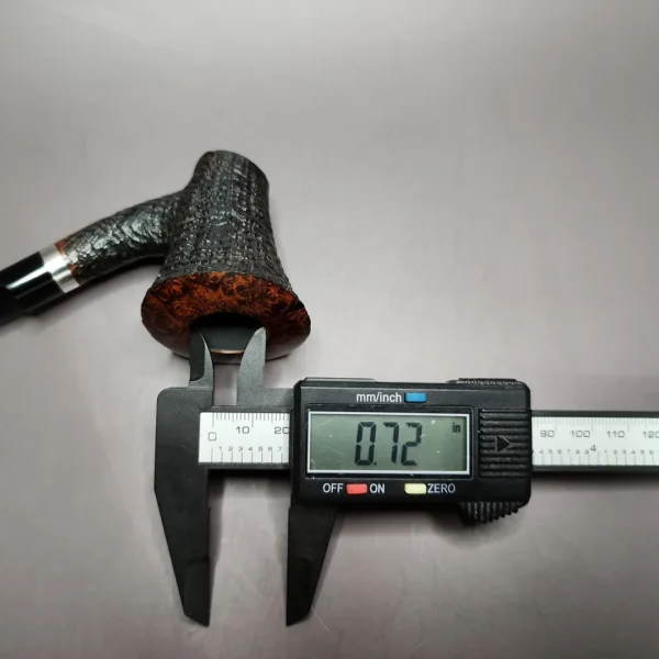 Tom Eltang Saturn Partially Sandblasted Cherrywood Estate Briar Pipe, Unsmoked - Image 11