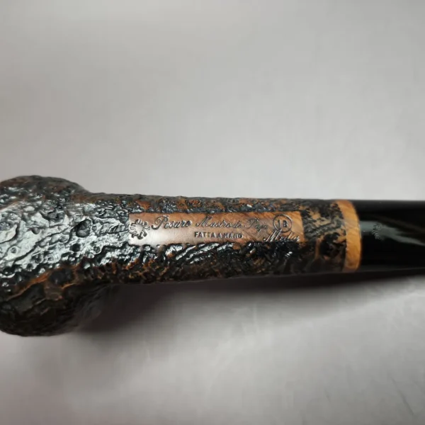 Mastro de Paja 1B Sandblasted Canadian Estate Briar Pipe, Italian Estates - Image 11