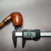 Dave Neeb Smooth Bent Billiard Handmade Briar Pipe, New - Image 11