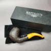 Rattray's Six Friends 20 Rusticated Bent Billiard Estate Briar Pipe, Unsmoked, 9mm - Image 11