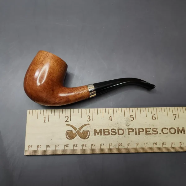 Astleys by Les Wood w/ Gold Band Bent Billiard Estate Briar Pipe, Unsmoked - Image 11