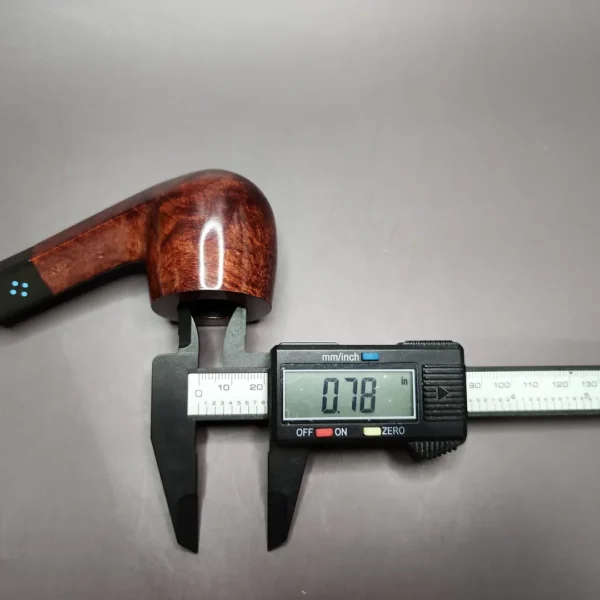 Sasieni 4 Dot Walnut 5 Smooth Diamond Shank Pot Estate Briar Pipe, Unsmoked - Image 11