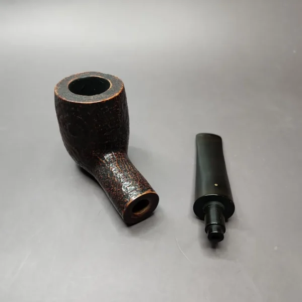 Savinelli Punto Oro 101 Sandblasted Billiard Estate Briar Pipe, Italian Estates - Image 11