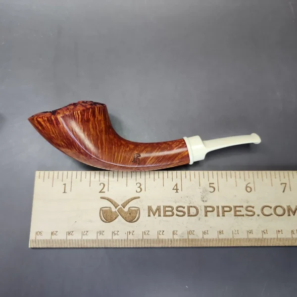 Todd Johnson Phalanx Smooth Horn w/ Bakelite Estate Briar Pipe, Unsmoked - Image 11
