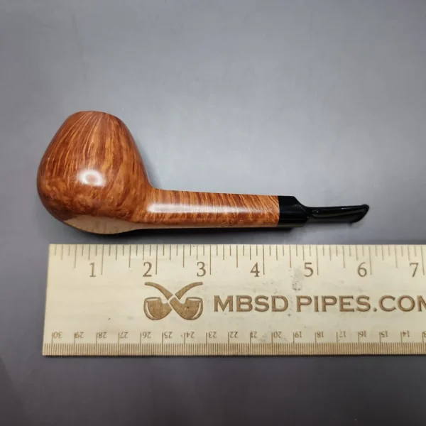 Peter Matzhold 4E Smooth Brandy w/ Teardrop Shank Estate Briar Pipe, Unsmoked - Image 11