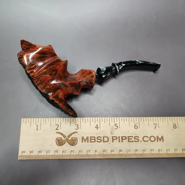 Preben Holm Hallmark H-2 Smooth Freehand Estate Briar Pipe, Danish Estates - Image 11
